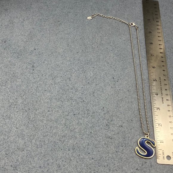 Claires S Initial Necklace Pendant 17 In Mood Changing Colors Silver Chain Retro - Picture 6 of 9